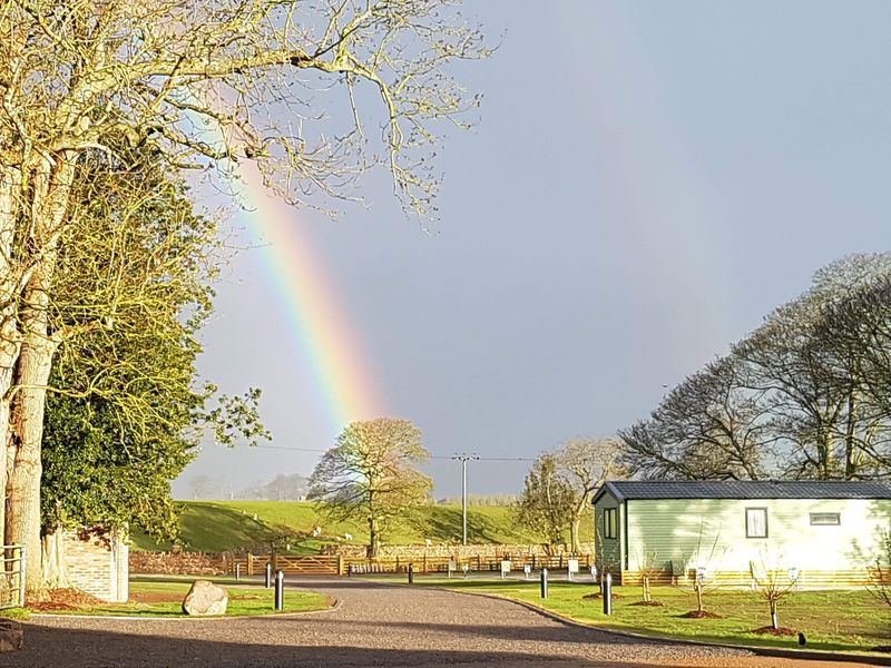 Rainbow over Langton Field Caravan park