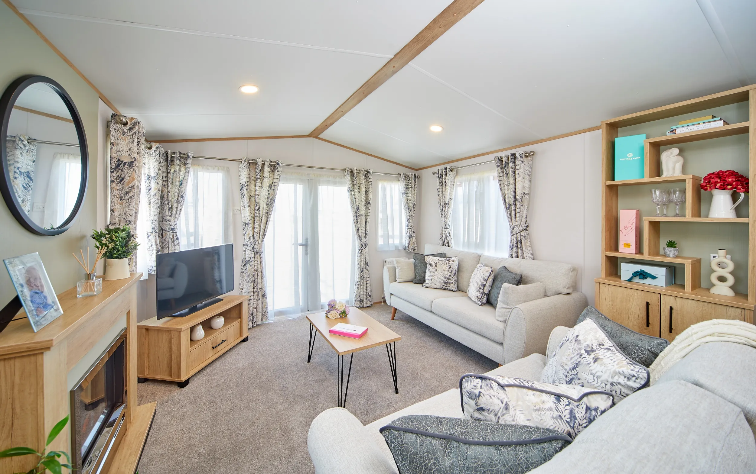 Living area of Silverdale van